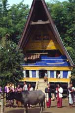 hausfront mit Trommeln