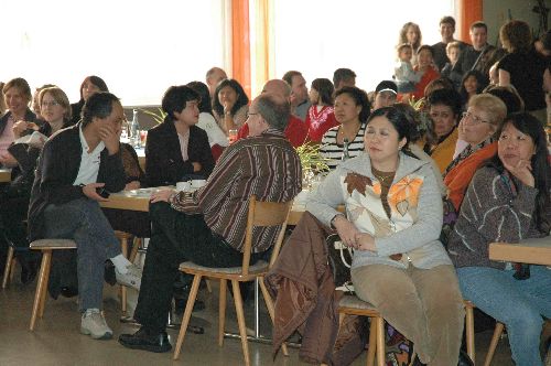 Bunte gemischte Gäste