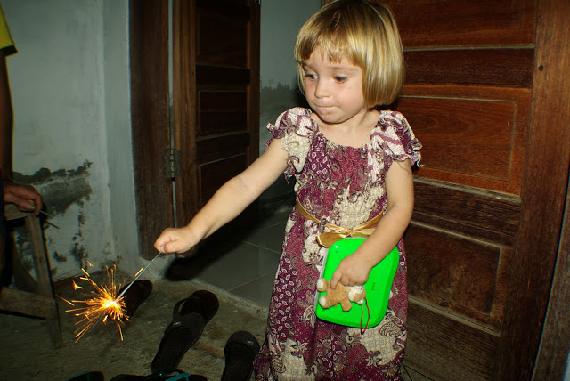 Sima mit Wunderkerze